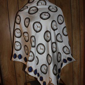 vintage silk scarf signed by artist